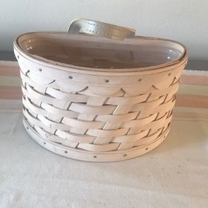 Vintage longaberger 2006 pink Scalloped Basket/prt